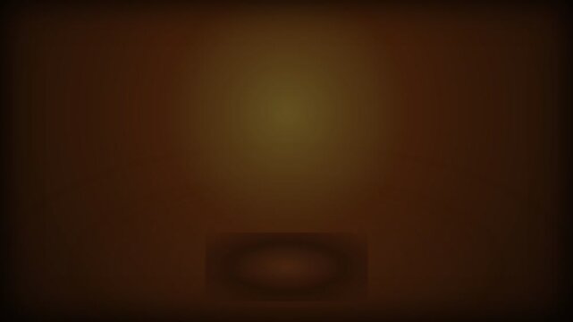 Abstract Dark Brown Background with Subtle Central Light Glow and Geometric Element.