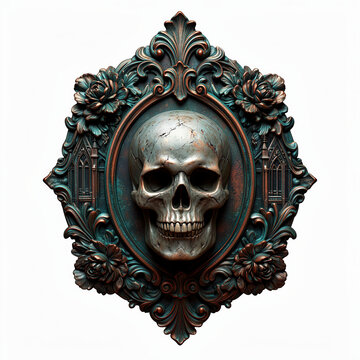 calavera, vector, tatuaje, ilustraci&oacute;n, administrar, cara, halloween, corruptamente, tribal, fallecimiento, designio, s&iacute;mbolo, g&oacute;tica, horror, arte, zombi, grunge, corona, muerto, decoraciones, guerre