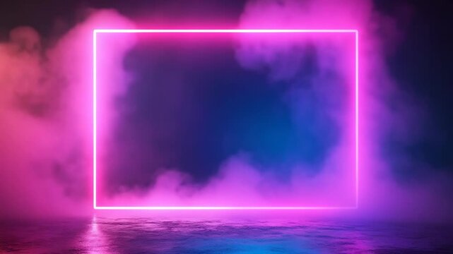 Purple and Pink Nebula with Vapor