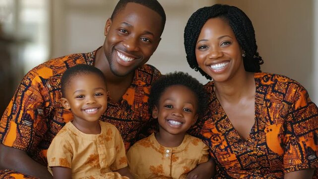 Joyful Family Portrait - Traditional Attire
