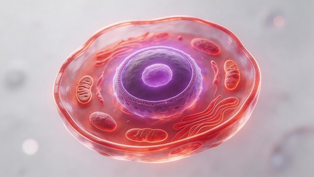 Cellular structure with organelles