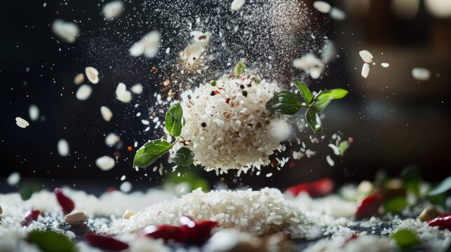 Lechona with beans and rice generative ai