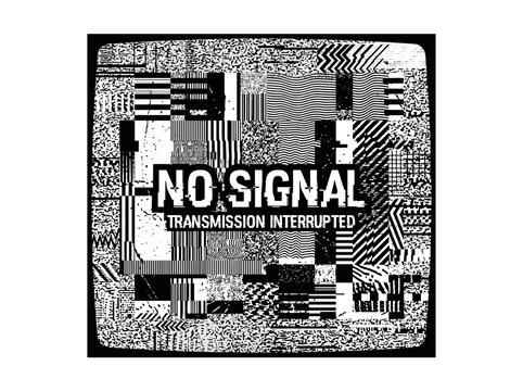 Abstract digital noise pattern showing no signal transmission interruption