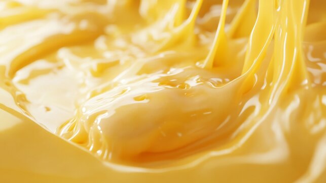 melted cheese stretching spectacularly, generative ai