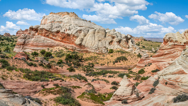 Amazing rock formations of White Pocket - Arizona Vermilion Cliffs National Monument	