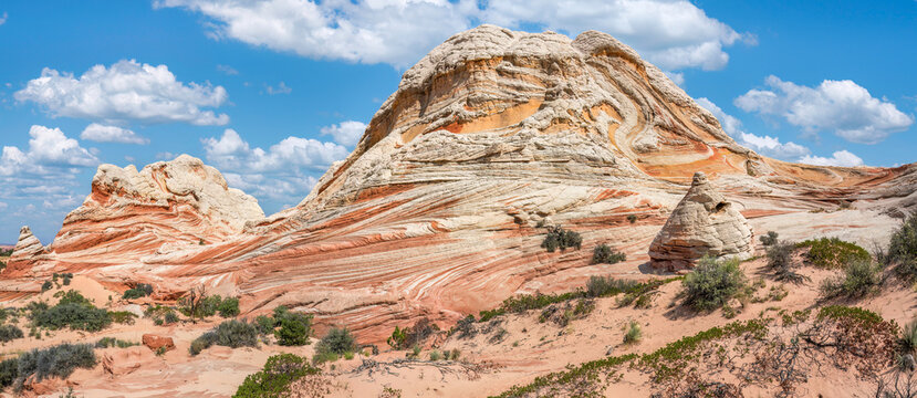 Swirling rock formations of White Pocket - Arizona Vermilion Cliffs National Monument	