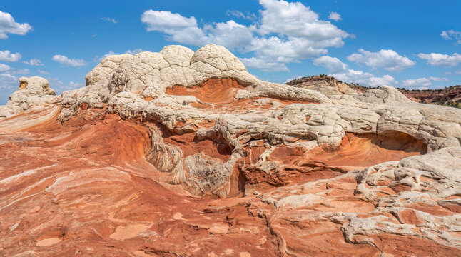 Amazing rock formations of White Pocket - Arizona Vermilion Cliffs National Monument	