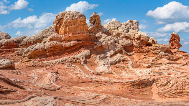 Amazing rock formations of White Pocket - Arizona Vermilion Cliffs National Monument	