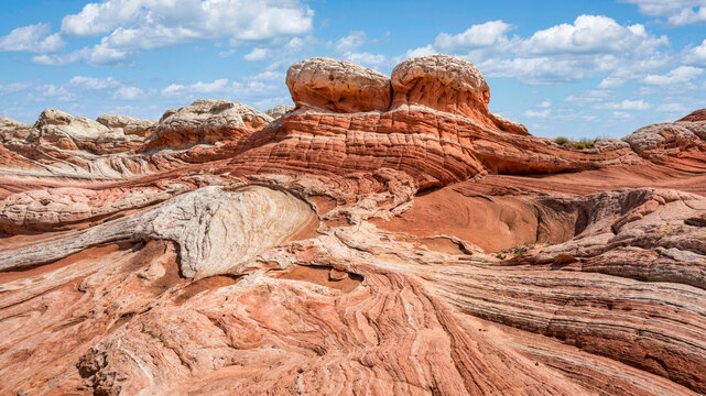 Fantastic rock formations of White Pocket - Arizona Vermilion Cliffs National Monument	