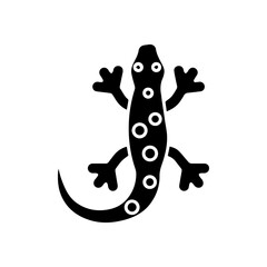 Naklejka premium Spotted lizard icon