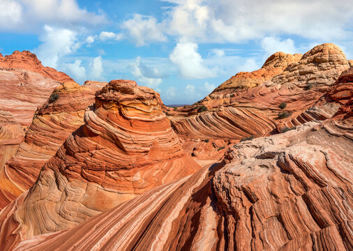 The Wave - Coyote Buttes North - Paria Canyon - Vermilion Cliffs Wilderness on the Arizona and Utah border