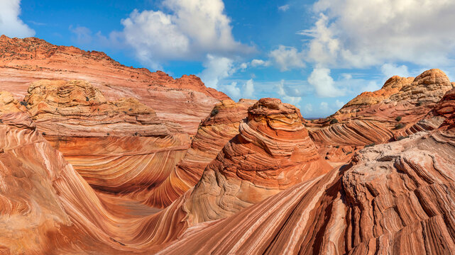 The Wave - Coyote Buttes North - Paria Canyon - Vermilion Cliffs Wilderness on the Arizona and Utah border
