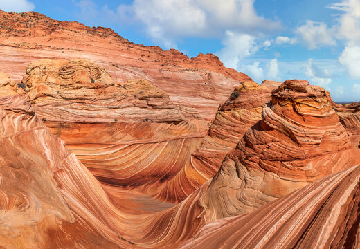 The Wave - Coyote Buttes North - Paria Canyon - Vermilion Cliffs Wilderness on the Arizona and Utah border