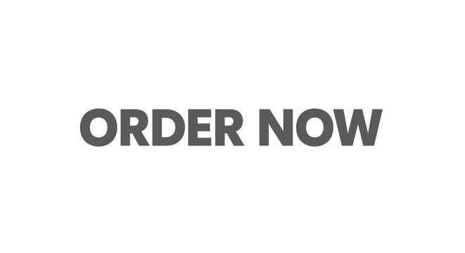 order now text on white background.