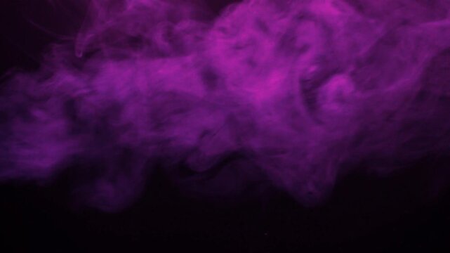 Pink Smoke on Black Background