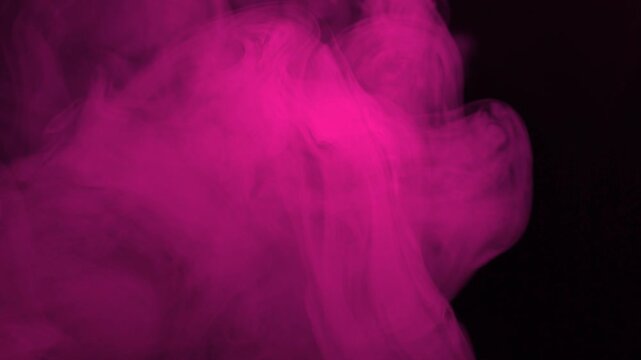 Pink Smoke on Black Background