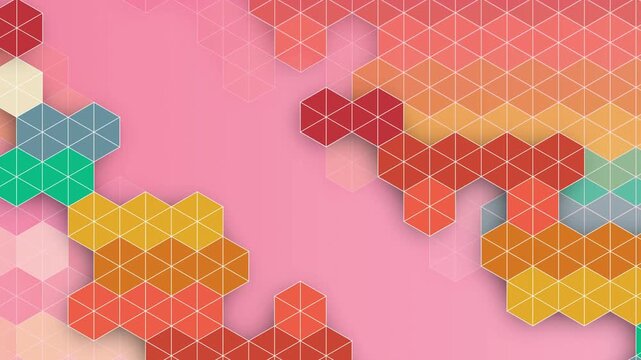 Geometric Hexagonal Pattern Design 4K