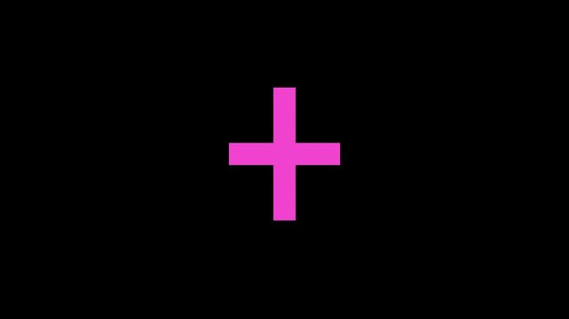 8-bit pixel art pink shining sparkle effect. looped animation 4k 30fps