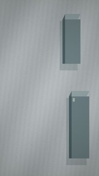 Minimalist 3D Rectangular Prism Render on Gray Background