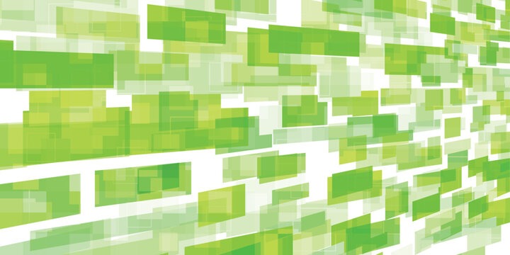 Abstract Geometric Green Rectangle Background Pattern