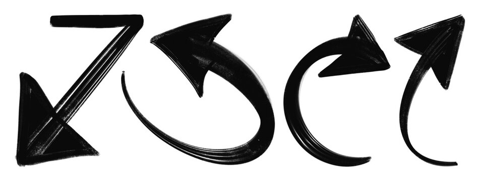 Black number 75 with three arrows showing direction to the right
