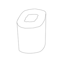 Tekka Maki Sushi Roll Line Icon Vector Illustration © 麻優 江口