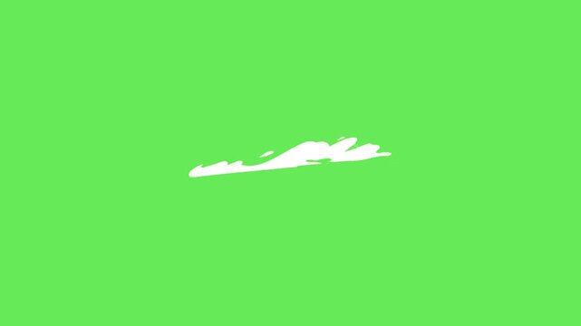 Animation white speed line effect on green background.
