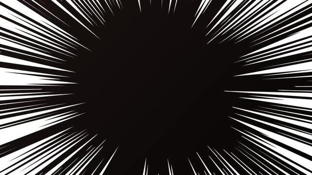 Manga Style Concentrated Speed Lines 4K
