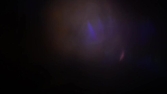 Dark Aurora Light Leak Expanding and Softly Glowing for Cinematic Filmmaking 4K Video Overlay Effect