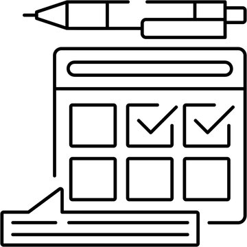 Line Schedule Icon