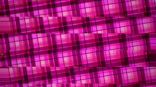 Abstract Pink Squares Pattern: An intricate, abstract pattern of glowing pink squares and intersecting lines creates a visually captivating and dynamic backdrop.