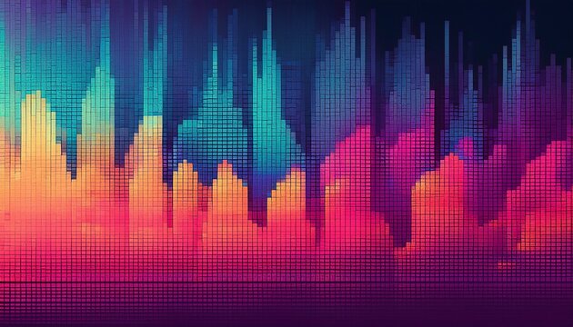 Pixelated Bitmap Gradient Yk Aesthetics Texture