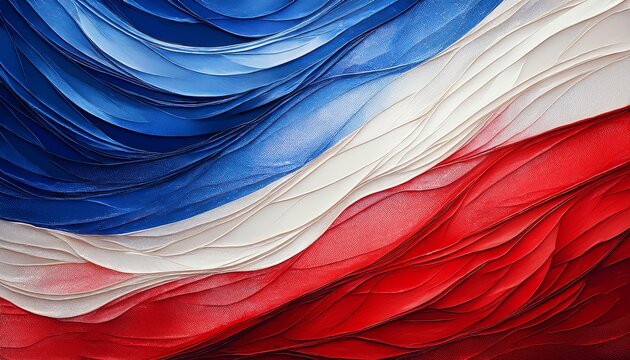 Abstract Textured Background In Patriotic Red White And Blue Colors
