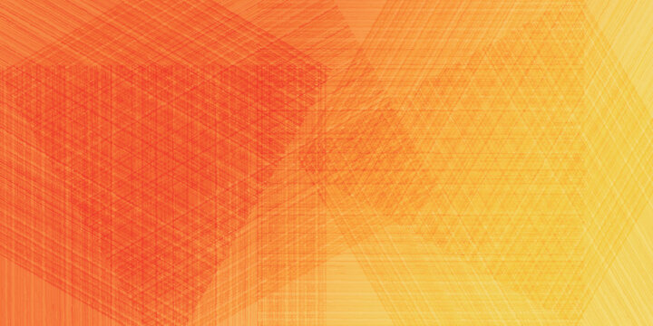 Abstract Geometric Pattern with Orange Gradient Background