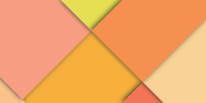 Abstract geometric shapes with warm color layers