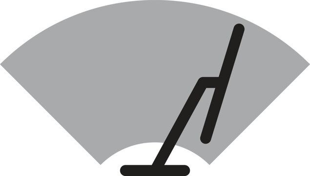 Windshield Wiper Car Glass Window Rain Clean Vector Washer Icon