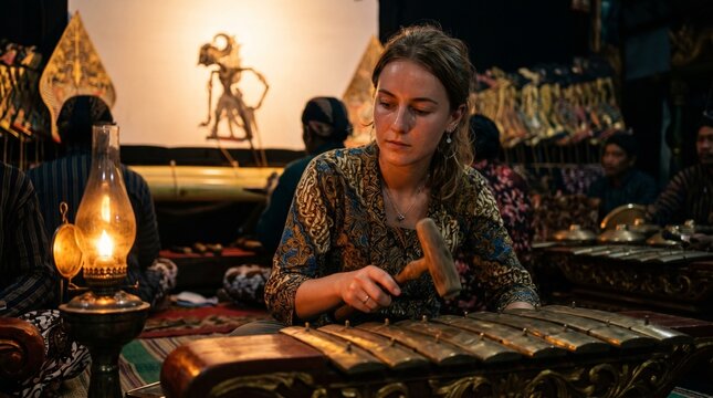 Behind the beauty of the island of Java in Indonesia, there are ancient cultural heritages of shadow puppet art and traditional gamelan musical instruments.