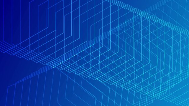 Abstract Digital Network Geometric Lines 4K