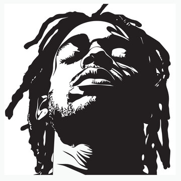 dreadlocks man head