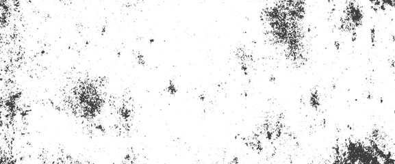 Fototapeta premium Distressed Grunge Texture Vector Background with Black Grainy Overlay on White Surface