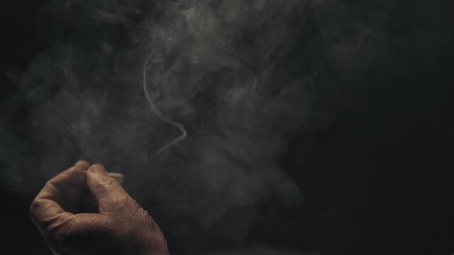 Police investigation interrogation in a dark smokey room with a snitch