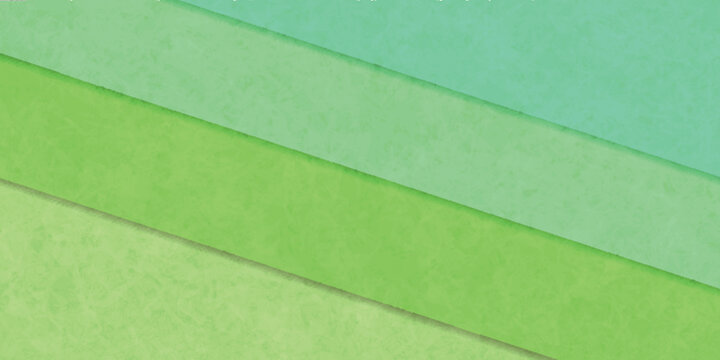 Abstract geometric background with layered green paper strips