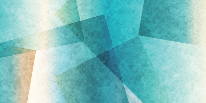 Abstract Geometric Blue Textured Overlapping Shapes Background