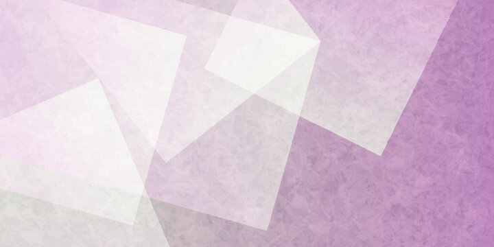 Abstract Geometric Pink and White Background