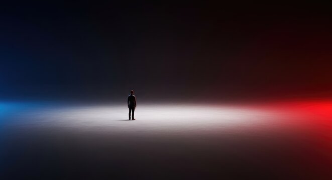 A minimalist scene depicting a massive, unblemished, empty expanse where any uttered sound would only fade instantly without return, solitary, tranquil, pure