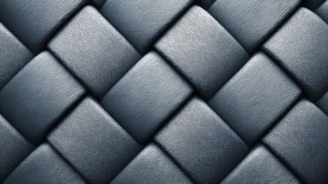 Intricate Silver Thread Woven into a Complex Geometric Pattern
