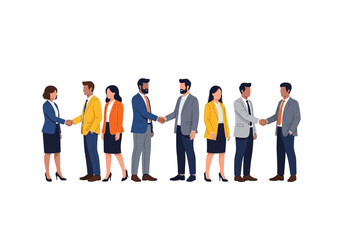 Fototapeta premium Professional business people shaking hands