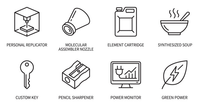 Personal replicator nozzle element cartridge soup key sharpener monitor power leaf.