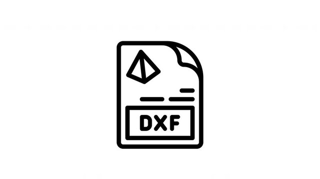 dxf minimalist stroke animation