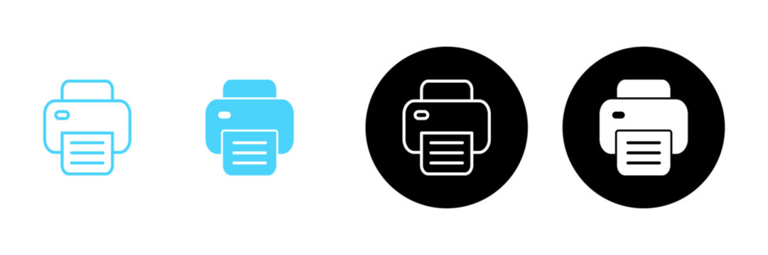 Print icon vector. printer sign and symbol